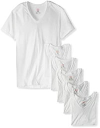 【中古】【輸入品・未使用】ヘインズ7880W6クラシックメンズホワイトVネックTシャツP6小さな白いです