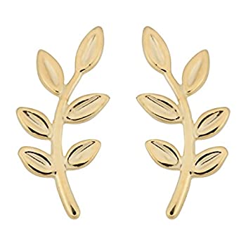 【中古】【輸入品・未使用】14K イエローゴールド オリーブの枝 イヤリング 【中古】【輸入品・未使用】14K イエローゴールド オリーブの枝 イヤリング