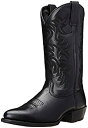 【中古】【輸入品・未使用】Ariat ヘリテイジ ラウンドトゥ ウエスタンブーツ - メンズ ラウンドトゥ カウボーイブーツ%カンマ% ブラック ディア タン%...