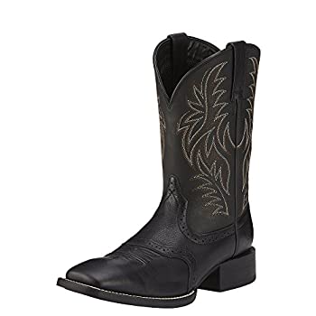 楽天スカイマーケットプラス【中古】【輸入品・未使用】Ariat Sport ワイドスクエアトゥ ウエスタンブーツ ? メンズ カントリーレザー ワークブーツ US サイズ: 10.5 カラー: ブラック