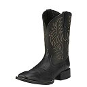 【中古】【輸入品・未使用】Ariat Sport ワイドスクエアトゥ ウエスタンブーツ ? メンズ カントリーレザー ワークブーツ US サイズ: 10.5 カラー: ブラック