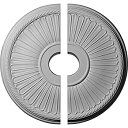 【中古】【輸入品・未使用】Ekena Millwork 20?1?/ 8?%ダブルクォーテ% OD X 3?7?/ 8?%ダブルクォーテ% ID X 1?7?/ 8?%ダブルクォーテ% P Berkshire天井Medallion CM20BE12 1