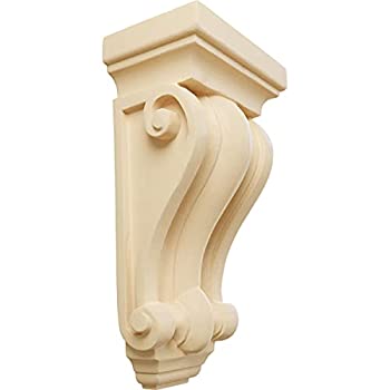 【中古】【輸入品・未使用】Ekena Millwork Cole Pilaster Wood Corbel 5%ダブルクォーテ%W x 3 1/4%ダブルクォーテ%D x 9 1/2%ダブル..