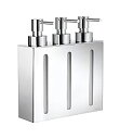 【中古】【輸入品・未使用】Smedbo%ダブルクォーテ%Outline%ダブルクォーテ% Triple Soap And Lotion Dispenser%カンマ% Silver
