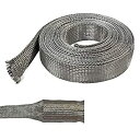 【中古】【輸入品・未使用】錫メッキ銅メタルBraided Sleeving???50?ft 0.25 Inch (1/4%ダブルクォーテ%) BS-MET-025-25(2)