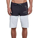 【中古】【輸入品・未使用】(33%カンマ% Black/White) - Volcom Men's Board Shorts