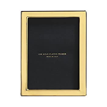 【中古】【輸入品・未使用】Cunill 86679G 24k Gold Plated Plain (1/2%ダブルクォーテ% Border) 8x10 Frame 141［並行輸入］