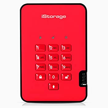 【中古】【輸入品・未使用】iStorage diskAshur2 HDD 3TB赤-安全なポータブルハードドライブ-パスワード保護、防塵、防水、ポータブル、軍用グレードのハードウェア暗号化US