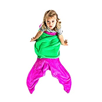 【中古】【輸入品・未使用】ブランキーテイルズ ブランケット 幼児用 2歳〜5歳 マーメイド グリーン BT0206