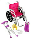 【中古】【輸入品 未使用】Click n 039 Play Doll Wheelchair and Crutches Set カンマ Perfect For 18 inch American Girl Dolls