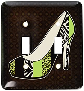 【中古】【輸入品・未使用】3drose LLC lsp 57146?_ 2?I Love靴Animal Print High Heel Shoe Green Cheetah and Zebraダブル切り替えスイッチ 【中古】【輸入品・未使用】3drose LLC lsp 57146?_ 2?I Love靴Animal Print High Heel Shoe Green Cheetah and Zebraダブル切り替えスイッチ