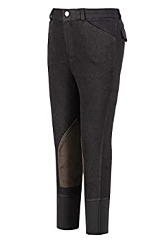 (8%カンマ% Black) - TuffRider Boys Patrol Light Knee Patch Breeches