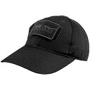 【中古】【輸入品・未使用】Mil-Tec ネットベースボールキャップ リップストップ ブラック(4)