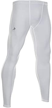 【中古】【輸入品・未使用】コンプレッションZメンズパンツ???Base Layer Leggings???高度な圧縮&マッスルリカバリfor Running、トレーニング& Athletics ホワイト