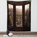 【中古】【輸入品・未使用】ヴィンテージ装飾タペストリーby Ambesonne、古いFancy車の前でan abandoned building in Hava...
