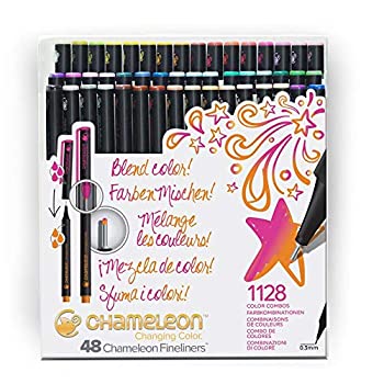 【中古】【輸入品・未使用】Chameleon Art Products、ファインライナーペンコレクション Set of 48 Fineliner 48-Pen