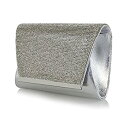 楽天スカイマーケットプラス【中古】【輸入品・未使用】（Silver） - Womens Diamante Clutch Bag Bridal Prom Party Evening Sparkly Crystal Handbag UK