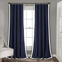 【中古】【輸入品・未使用】Rosalie Window Curtain Panels Navy 54x84 Set