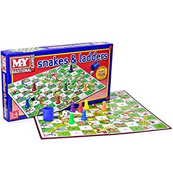 【中古】【輸入品 未使用】Snakes and Ladders Board Game Traditional Children Game