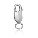 【中古】【輸入品・未使用】JewelStop 14Kホワイトゴールド ロブスタークロウクラスプロック - 10mm