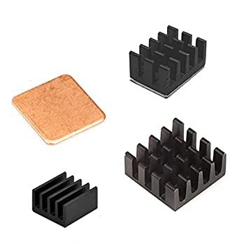 【中古】【輸入品・未使用】Easycargo Raspberry Piヒートシンクキットアルミニウム+銅+ 3 M 8810熱伝導性粘着テープ冷却クーラーRaspberry Pi 4 Pi 3