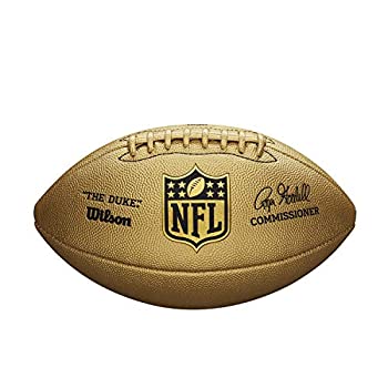 【中古】【輸入品・未使用】ウィルソンデュークNFLメタリックLTD EDアメリカンフットボール[ゴールド]