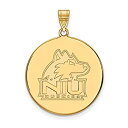 【中古】【輸入品・未使用】Northern Illinois Extra Large ( 1インチ)ディスクペンダント(ゴールドメッキ)