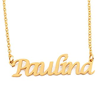 【中古】【輸入品・未使用】Kigu Paulina カスタムネームネックレス 18ct ゴールドメッキ カスタマイズ可 【中古】【輸入品・未使用】Kigu Paulina カスタムネームネックレス 18ct ゴールドメッキ カスタマイズ可