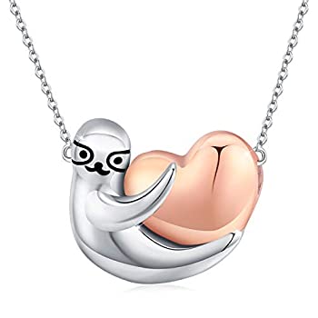 【中古】【輸入品・未使用】TANGPOET キュートなナマケモノペンダントネックレス 十代の若者向けナマケモノギフト 奥様/ガールフレンドに