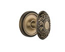 【中古】【輸入品・未使用】Nostalgic Warehouse bn22-clavic-abクラシックロゼットwith Victorianダブルダミーノブ、アンティーク真鍮