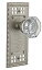 šۡ͢ʡ̤ѡNostalgic Warehouse Craftsman Plate with Waldorf Crystal Knob%% Passage - 2.375%% Satin Nickel by Nostalgic Warehouse