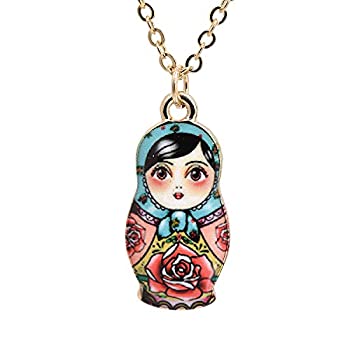 【中古】【輸入品・未使用】Spinningdaisy Folk Art Russian Doll Babushkaネックレス 【中古】【輸入品・未使用】Spinningdaisy Folk Art Russian Doll Babushkaネックレス