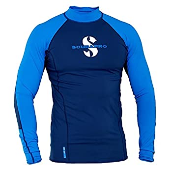 【中古】【輸入品・未使用】(Small%カンマ% Aegean) - ScubaPro Men's UPF 80 T-Flex Long Sleeve Rash Guard