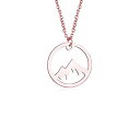 【中古】【輸入品・未使用】aochee Snowy Mountainネックレスの恋人アウトドアハイキング登山ジュエリーThe Mountains Are Cal...