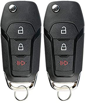 【中古】【輸入品・未使用】KeylessOption キーレスエントリー カーリモートアンカットイグニッションフリップキーフォブ フォード F150 F250 N5F-A08TAA用 (2個パック)