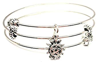 【中古】【輸入品・未使用】ChubbyChicoCharms Pentacle in Sun Expandable Wire Tripleスタイルバングルブレスレット、2.5?" 【中古】【輸入品・未使用】ChubbyChicoCharms Pentacle in Sun Expandable Wire Tripleスタイルバングルブレスレット、2.5?"