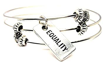 ChubbyChicoCharms Equality Expandable Wire Tripleスタイルバングルブレスレット、2.5?&quot;