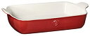 【中古】【輸入品・未使用】Emile Henry 369629 HR Ceramic Individual Rectangular Baker%カンマ% Rouge
