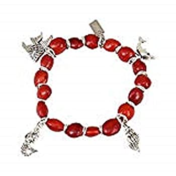 【中古】【輸入品・未使用】Evelyn Brooks ペルーギフト 海洋生物 マルチチャーム ストレッチブレスレット 意味のある幸運 繁栄 愛と幸福