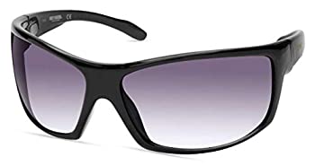 【中古】【輸入品・未使用】Harley-Davidson メンズ スポーツサングラス ラージ シャイニーブラックフレーム&スモークレンズ
