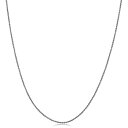 【中古】【輸入品・未使用】10K ホワイトゴールド 1mm ラウンドウィートチェーンネックレス