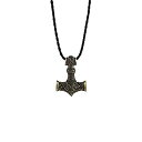 【中古】【輸入品・未使用】LANGHONG 北欧バイキング トールハンマーネックレス Mjolnir ネックレス メンズ タリスマンジュエリー 40x55mm