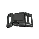 【中古】【輸入品・未使用】(20%カンマ% Black) - Paracord Planet 1.3cm Contoured Side Release Buck...