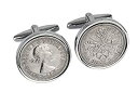 【中古】【輸入品・未使用】52?nd誕生日ギフトfor men-1965英語六ペンスcufflinks