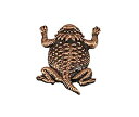 【中古】【輸入品・未使用】クリエイティブピューターDesigns、ピューターHorny Toad / short-horned Lizardラペルピンブローチ、銅メッキ、ac061