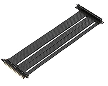 【中古】【輸入品・未使用】[LINKUP] PCI Express PCIE 3.0 ライザー ケーブル 延長 cable x16 エクストリーム超高速 64GB/s シールド | 90度ソケット [50 cm]