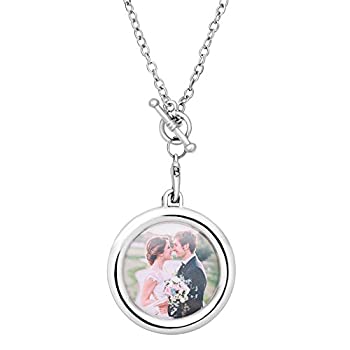 【中古】【輸入品・未使用】noumanda Womens Livingメモリ幾何チャームフォトフレームペンダントネック..