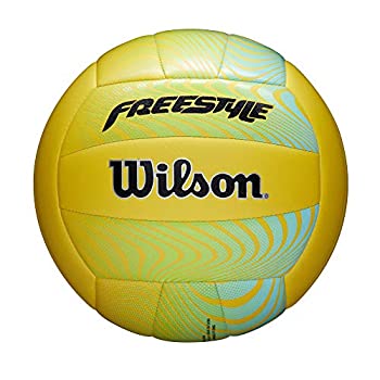 【中古】【輸入品・未使用】(Green/Yellow) - Wilson Freestyle Volleyball