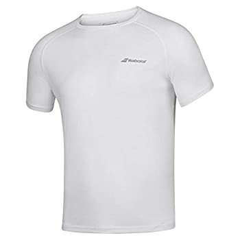 【中古】【輸入品・未使用】Babolat メンズ プレイクルーネック テニス トレーニングTシャツ、ホワイト/ホワイト(米国サイズL)