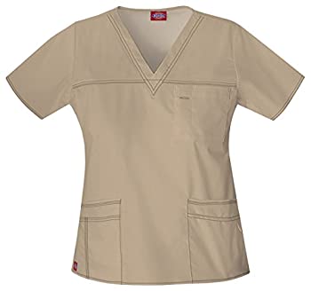 【中古】【輸入品・未使用】Dickies スクラブ白衣 レディース Gen Flex ジュニアフィット コントラスト..